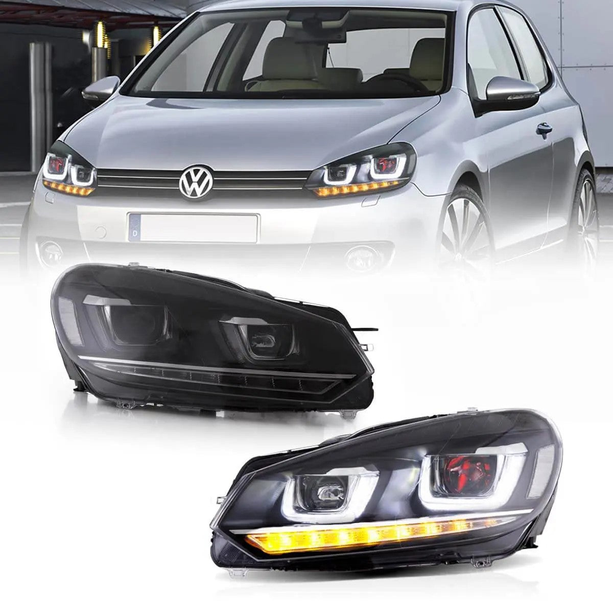 VLAND Golf 6 MK7-Style LED Headlights – Plug & Play