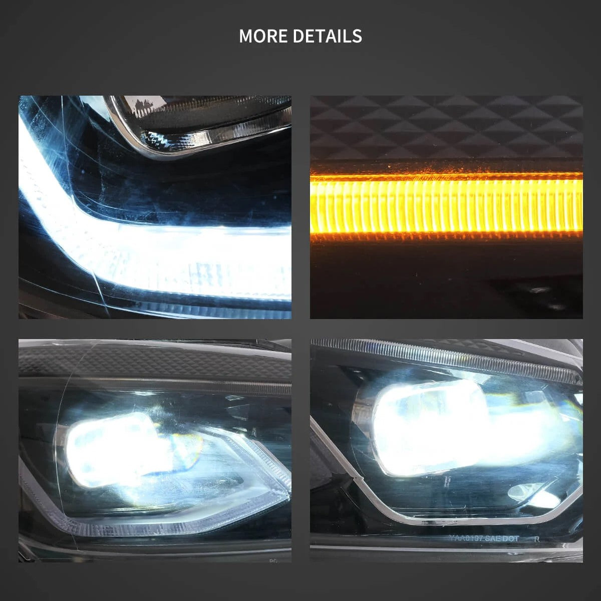 VLAND Golf 6 MK8-Style LED Headlights – Plug & Play