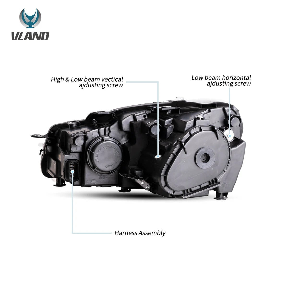 VLAND Golf 6 MK8-Style LED Headlights – Plug & Play