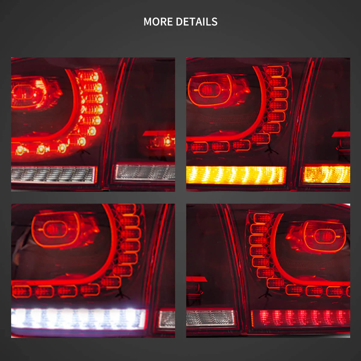 VLAND Sequential LED Tail Lights for VW Golf MK6 – Easy Plug & Play Installation