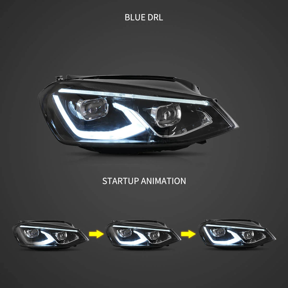 Golf 7 MK8-Style LED Headlights – Plug & Play