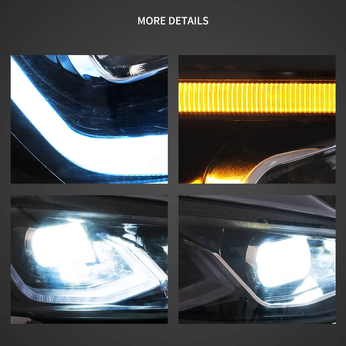 Golf 7 MK8-Style LED Headlights – Plug & Play