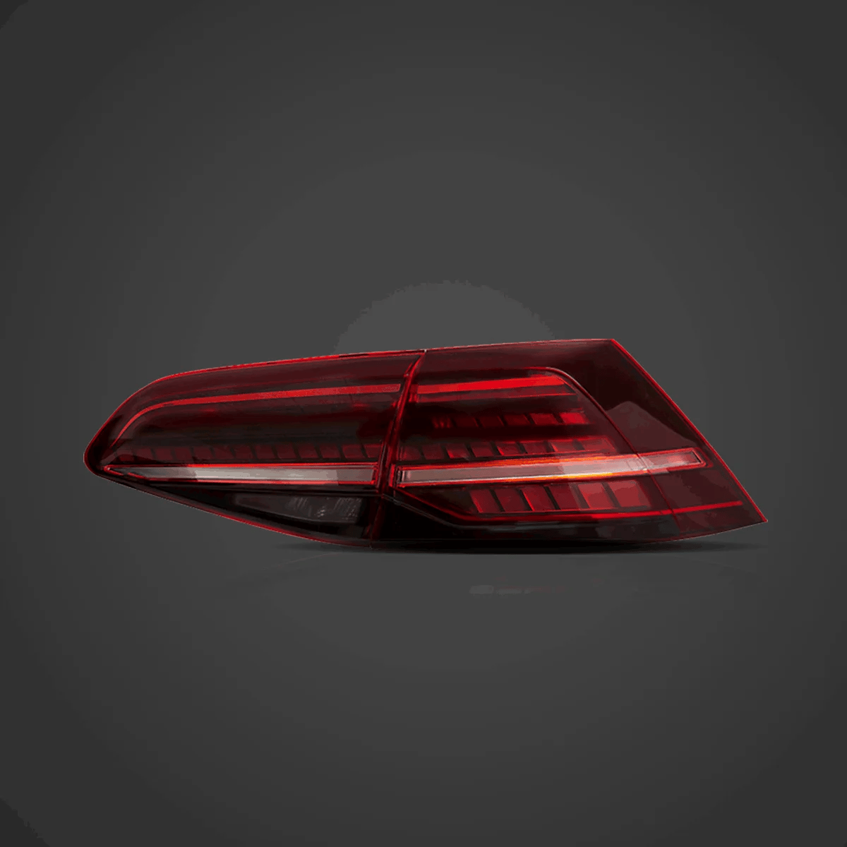 VLAND Golf 7 MK7.5-Style LED Taillights – Red/Smoked – Plug & Play