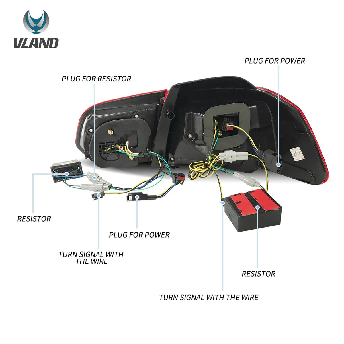 VLAND Sequential LED Tail Lights for VW Golf MK6 – Easy Plug & Play Installation