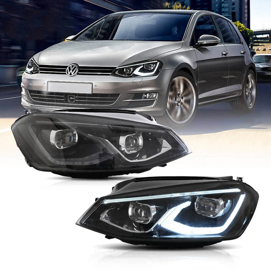 Golf 7 MK8-Style LED Headlights – Plug & Play